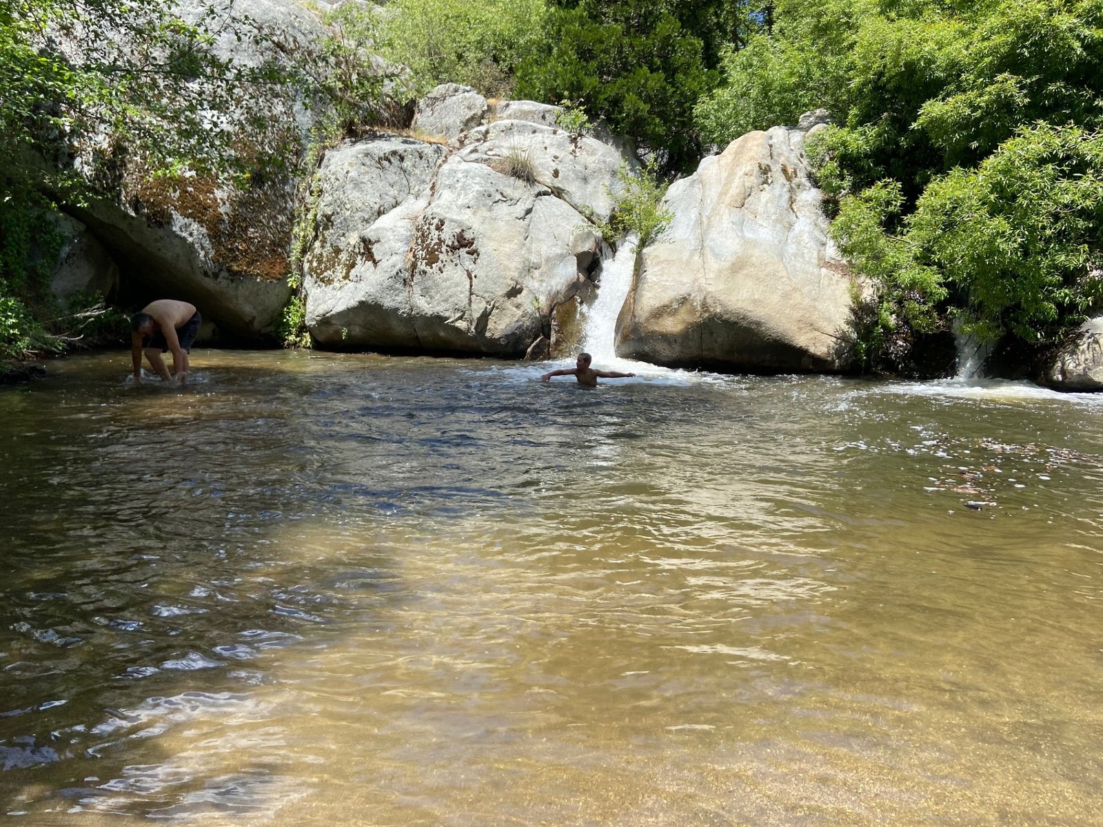 Creek waterfall and swimming hole
